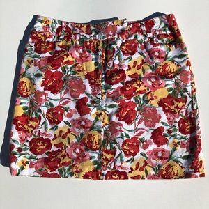 Ann Taylor Loft floral skirt size 8
